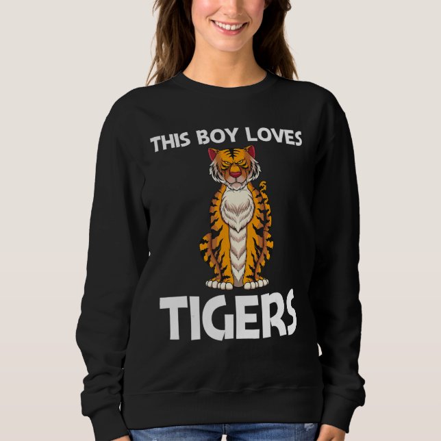 Sudadera Cool Tiger For Boys Kids Bengal Tiger African Tige (Anverso)