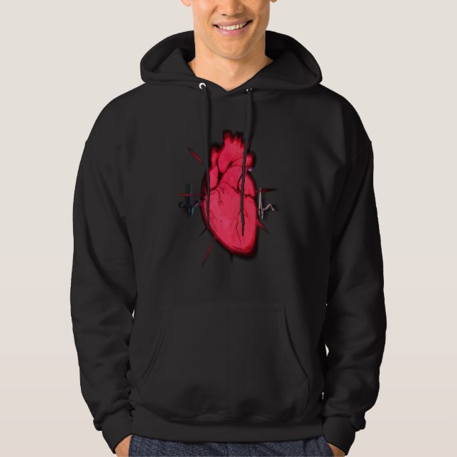 Sudadera Cool Trippy Anatomical Heart for Doctors & Synthwa (Anverso)