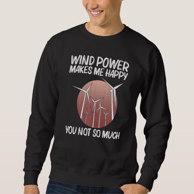 Sudadera Cool Wind Power For Men Women Wind Turbine Renewab (Anverso)