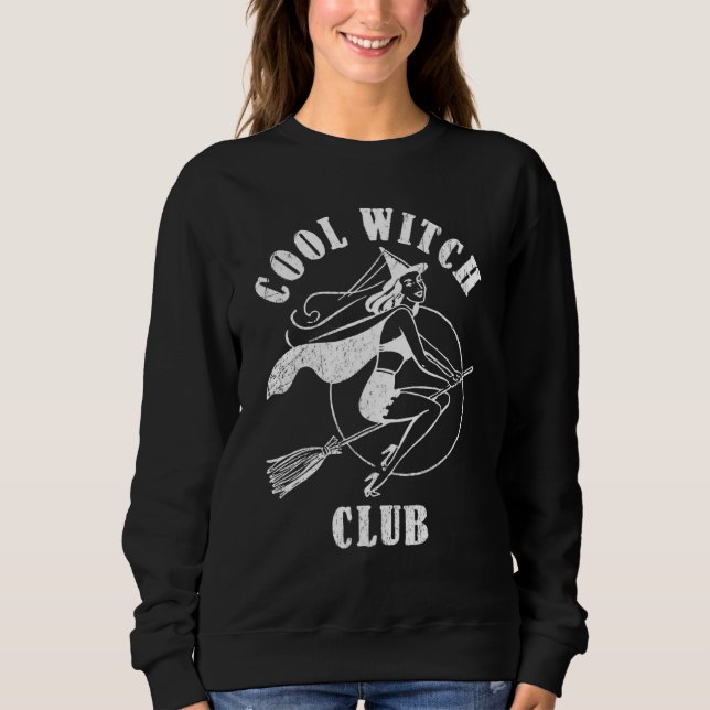 Sudadera Cool Witch Club Halloween Retro Witch sorceress (Anverso)