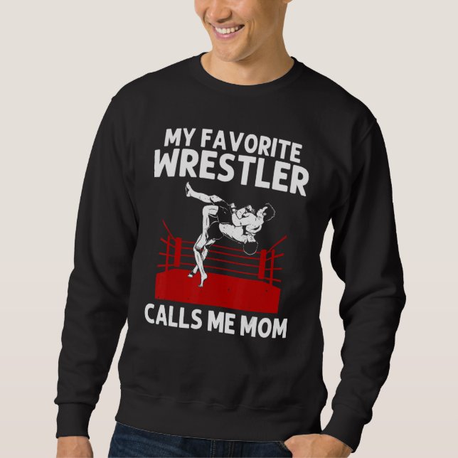 Sudadera Cool Wrestling For Mom Mama Wrestler Sports Wrestl (Anverso)