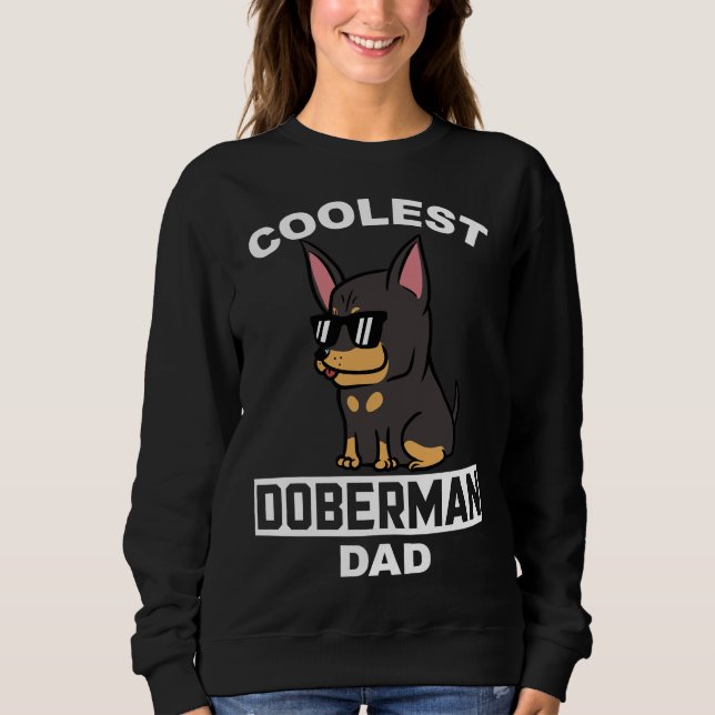 Sudadera Coolest Doberman Dad (Anverso)