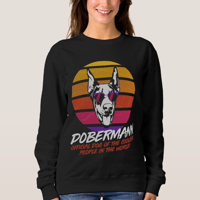 Sudadera Coolest Dog Dobermann (Anverso)