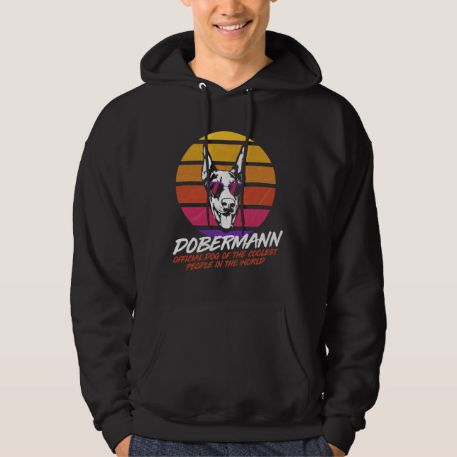 Sudadera Coolest Dog Dobermann (Anverso)