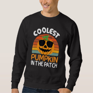 Sudadera Coolest  Quote Pumpkin In The Patch Halloween Boys