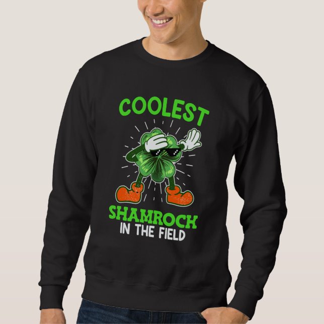 Sudadera Coolest shamrock St Patrick's Day (Anverso)