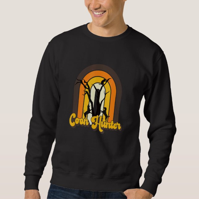 Sudadera Coon Hunter Retro Look Coonhound Dogs Treeing Rac (Anverso)