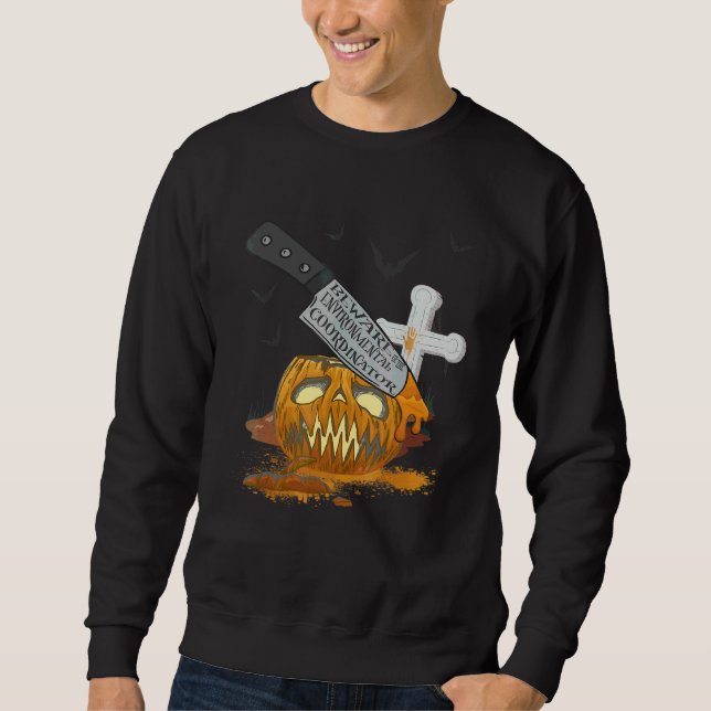 Sudadera Coordinador Ambiental Fiesta de Halloween (Anverso)