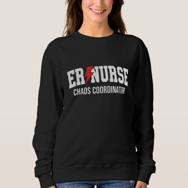 Sudadera Coordinador de Caos de Enfermera de Urgencias (Anverso)