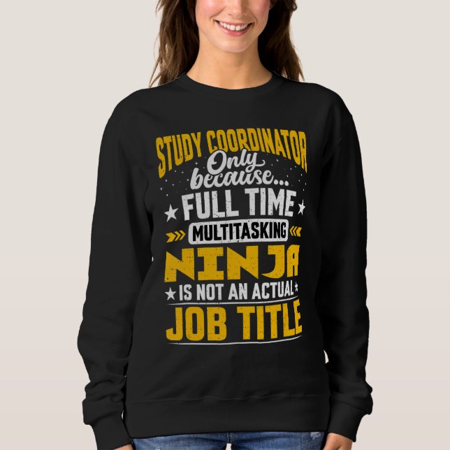 Sudadera Coordinador de estudios Título de trabajo Clínico  (Anverso)