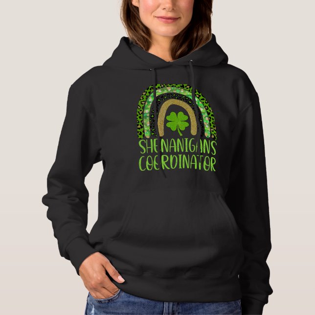 Sudadera Coordinador de Shenanigans Funny St Patricks Day 2 (Anverso)