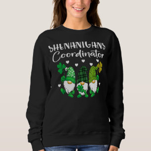 Sudadera Coordinador de Shenanigans St Patricks Day Gnomes