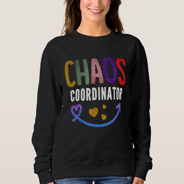 Sudadera Coordinador del caos docente (Anverso)