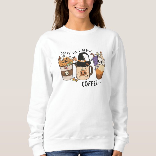 Sudadera Copa de café de Halloween (Anverso)