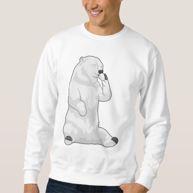 Sudadera Copa de café del oso polar (Anverso)