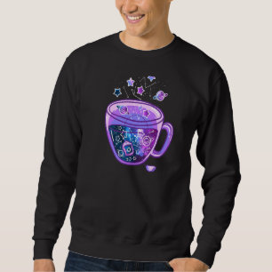 Sudadera Copa Galaxia Vaporwave Japanesecup De Té Galaxy