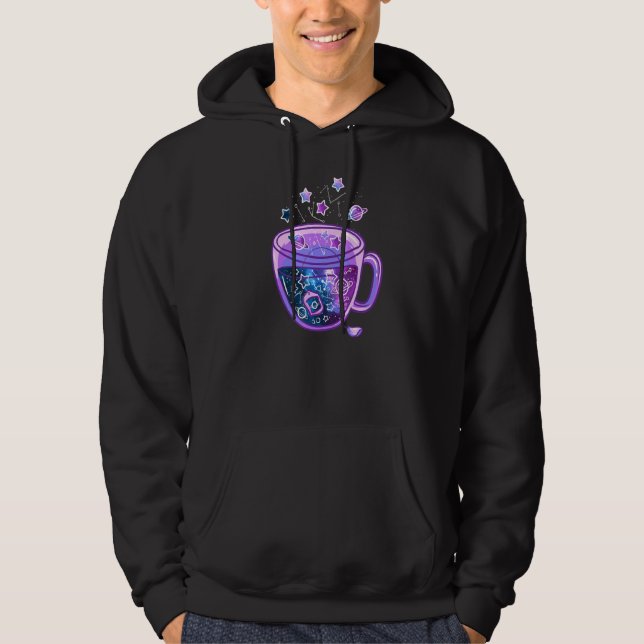 Sudadera Copa Galaxia Vaporwave Japanesecup De Té Galaxy (Anverso)