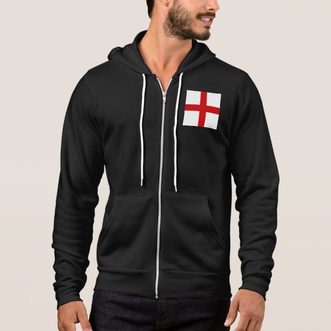 Sudadera Copa Mundial de Fútbol Bandera de Inglaterra 2022  (Anverso)