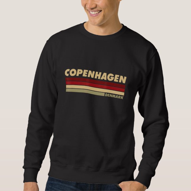 Sudadera Copenhague, capital del país retro (Anverso)