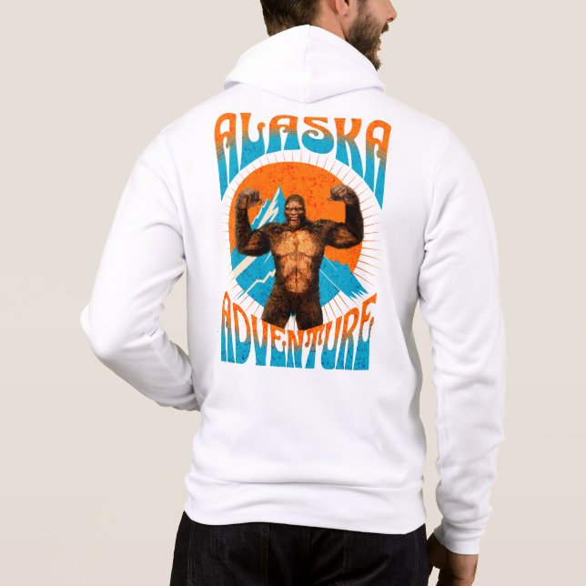 Sudadera Copia de Alaska Adventure Funny Sasquatch (Reverso)