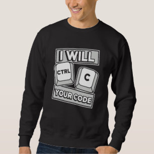 Sudadera Copiaré tu código Ingeniero codificador Software D