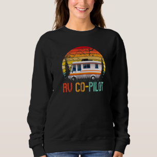 Sudadera Copiloto de RV Campamento Vintage Autocaravana Via