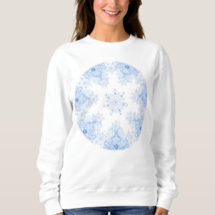 Sudadera Copo de nieve azul