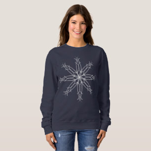 Sudadera Copo de nieve sofisticado elegante del navidad -