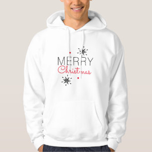 Sudadera Copos de Navidad Negros y Rojos