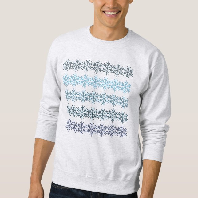 Sudadera Copos de nieve de invierno (Anverso)