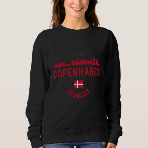 Sudadera Copyline Skyline Souvenir de Dinamarca Bandera Vi