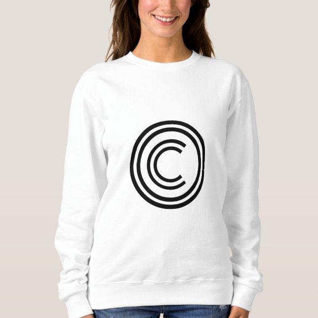 Sudadera Copyright sign symbol (Anverso)