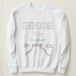 Sudadera Coqueta Mamá Graduada Senior Lazo Rosa Personaliza
