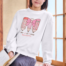 Sudadera Coqueta Rosa Acogedora Profesora de San Valentín P