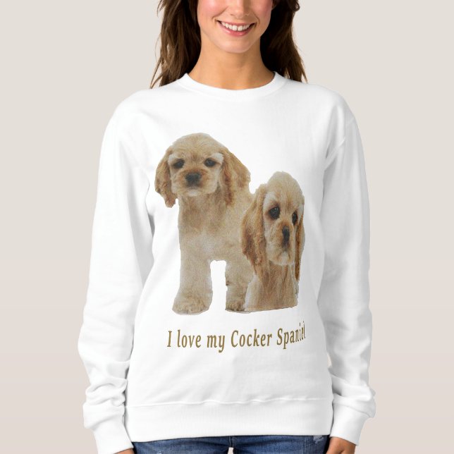 Sudadera coqueteo spaniels (Anverso)