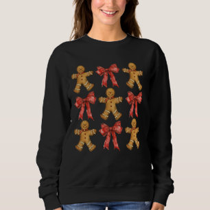 Sudadera Coquette Bow Gingerbread Funny Feliz Navidad Xma