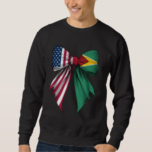 Sudadera Coquette Bow Guyana Rota el Orgullo Guyanés Hereda
