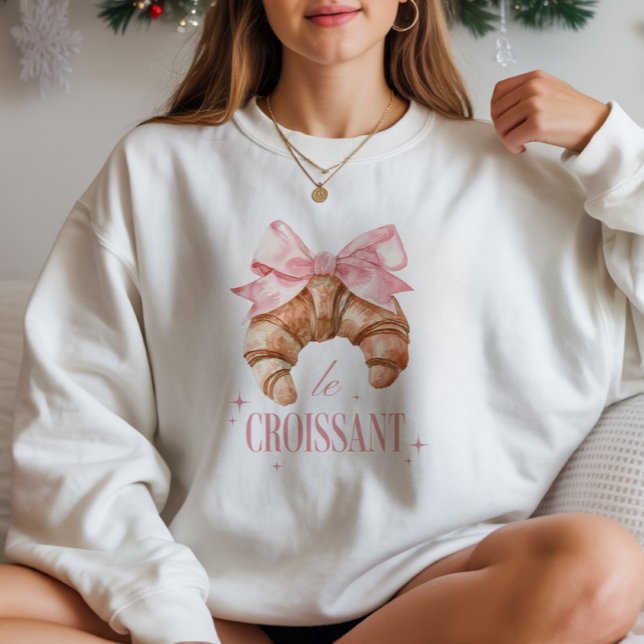 Sudadera Coquette "Le Croissant" Panadería Francesa (Subido por el creador)