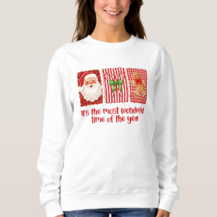 Sudadera Coquette Navidad Santa Caramelos de Jengibre