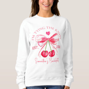 Sudadera Coquette Pink Bow Cherry Bachelorette