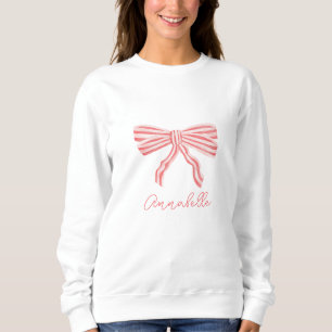 Sudadera Coquette rosa estética Bow Girly rubly