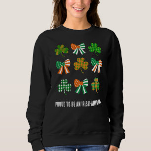 Sudadera Coquette Shamrock PROUD IRISH-AMERICAN St Patricks