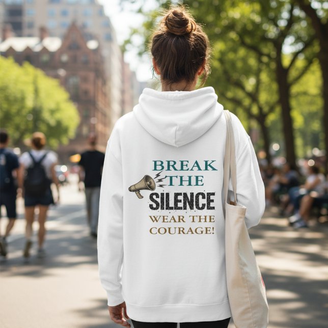 Sudadera Coraje para Romper el Silencio (Subido por el creador)