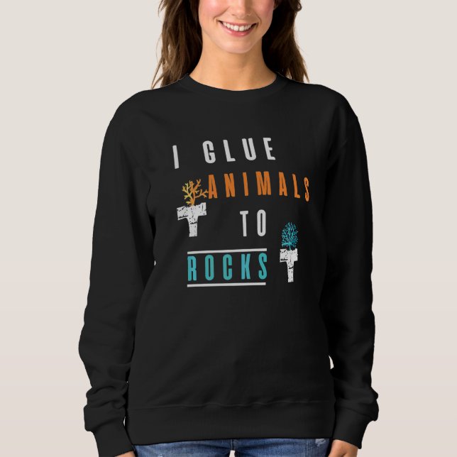 Sudadera Coral Frag Reef Fish Tanks Glue Animales Sarcasm H (Anverso)
