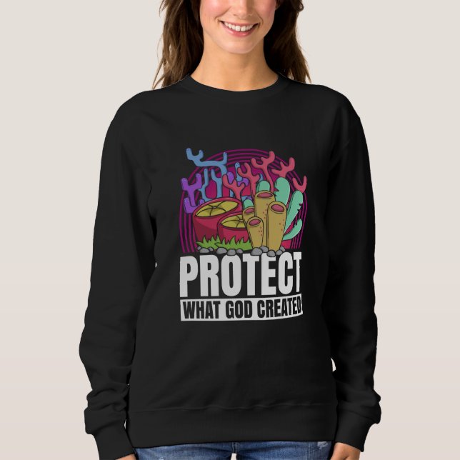 Sudadera Coral Reefs Nature Snorkling Ocean Environment (Anverso)
