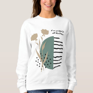 Sudadera Corazón Agradecido Abundancia Interior Simplemente