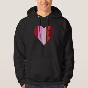 Sudadera Corazón Amor Bitcoin Mujeres Chicas Hombres Niños