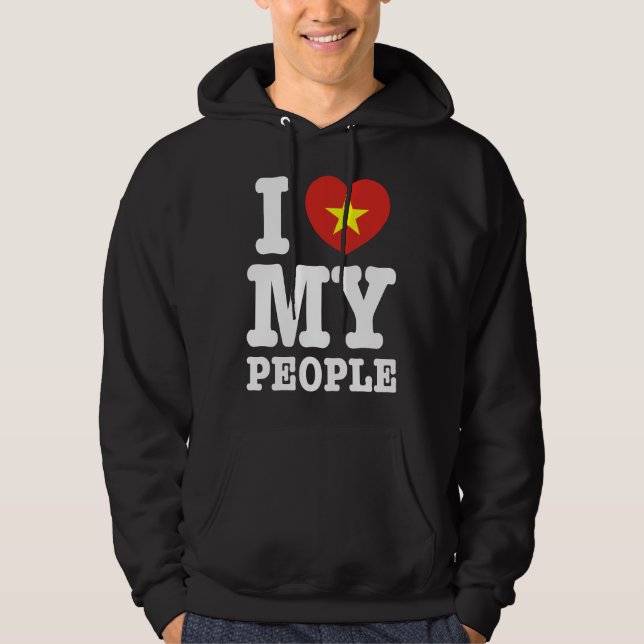 Sudadera Corazón (amor) Mi pueblo vietnamita (Anverso)