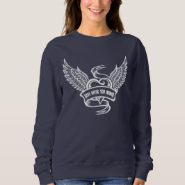 Sudadera Corazón Antiguo Con Alas
