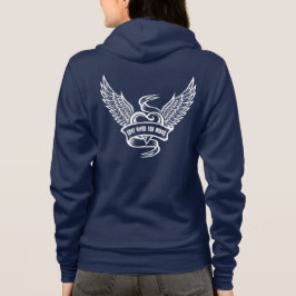 Sudadera Corazón Antiguo Con Alas